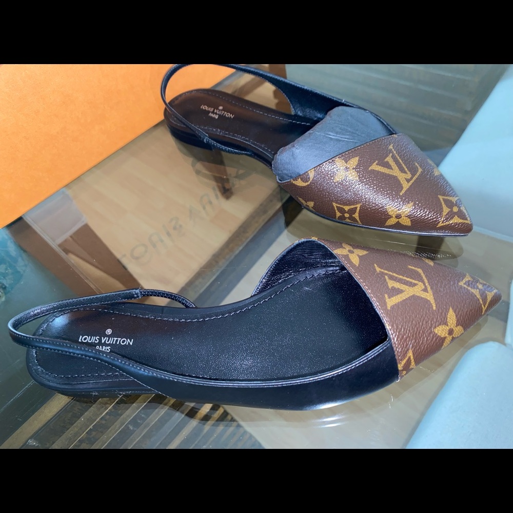 Louis Vuitton Cherie slingback ballerina flats